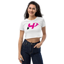 Load image into Gallery viewer, Helio Castroneves - Pink Logo crop top
