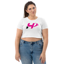 Load image into Gallery viewer, Helio Castroneves - Pink Logo crop top
