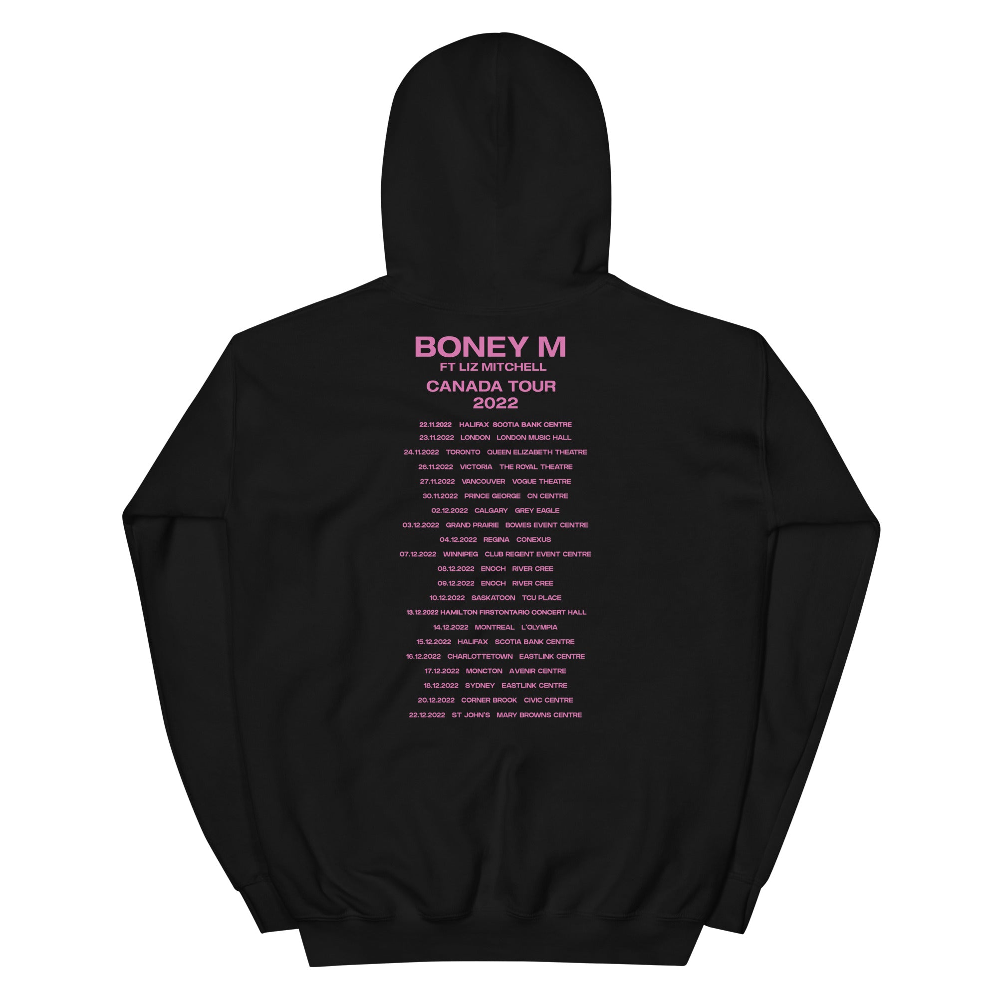 Boney M ft Liz Mitchell - Canada Tour Hoodie