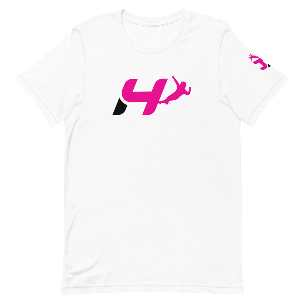 Helio Castroneves - Pink H logo tee